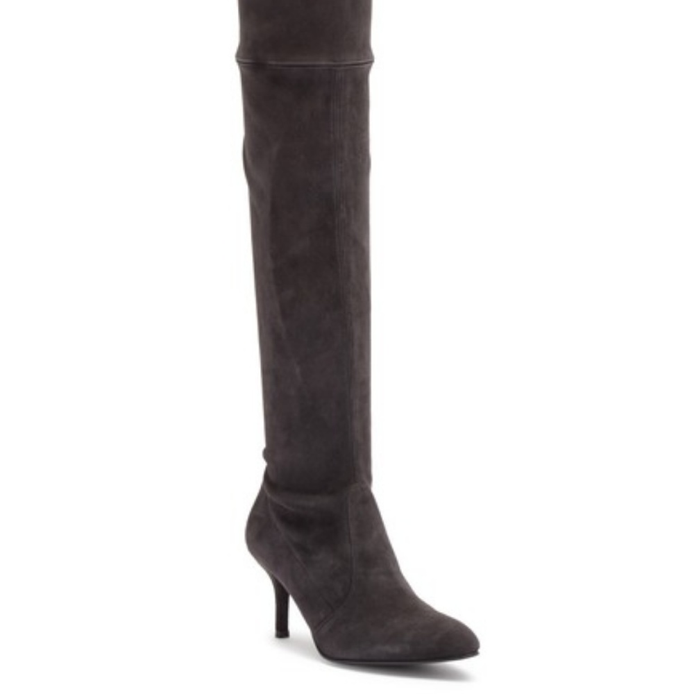 Stuart Weitzman Charcoal Ankle Booties
